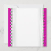 Invitation de Quinceanera rose chaud (Dos)