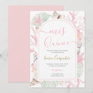 Invitation de Quinceanera sur la Plage