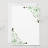 Invitation de Quinceañera verte sauge et or (Dos)