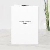 Invitation de Quinceanera violette de la carte pli (Dos)