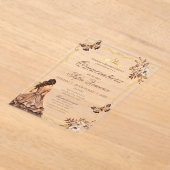 Invitation de Quincenera en espagnol Boho (Poser)