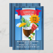 Invitation de rafraîchissement d'été (Devant / Derrière)