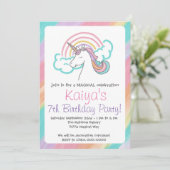Invitation de Rainbow Unicorn (Debout devant)