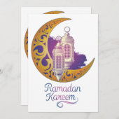 Invitation de Ramadan accessoire-Ramadan (Devant / Derrière)