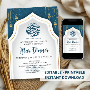 Invitation de Ramadan Iftar à l'arche géométrique