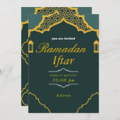 Invitation de Ramadan Iftar, invitation de l'Iftar (Devant / Derrière)