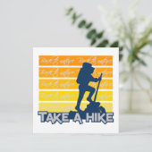 Invitation de randonnée, personnalisable (Debout devant)