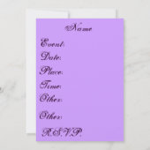 Invitation de rassemblement (Dos)