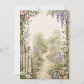 Invitation de rassemblement de jardin de campagne (Dos)