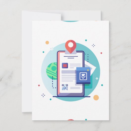 Invitation de réalité augmentée interactif (Dos)