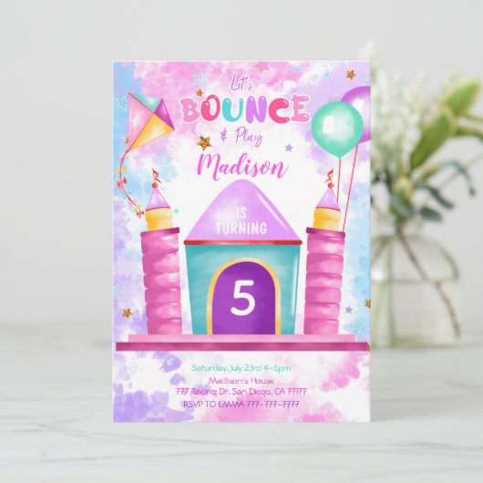 Invitation de rebond modifiable (Debout devant)