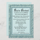 Invitation de réception après mariage (Devant / Derrière)