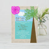 Invitation de réception après mariage -- Tropical (Debout devant)