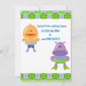 INVITATION DE RÉCEPTION AU BORD DE LA PISCINE (Dos)