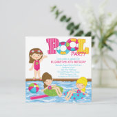 Invitation de réception au bord de la piscine (Debout devant)