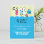 Invitation de réception au bord de la piscine (Debout devant)