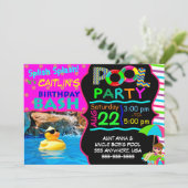 Invitation de réception au bord de la piscine (Debout devant)