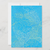 Invitation de réception au bord de la piscine (Dos)