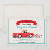 Invitation de réception de brunch de mariage pour  (Devant / Derrière)