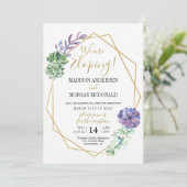 Invitation de réception de fuite amoureuse aux suc (Debout devant)