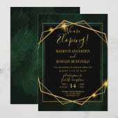 Invitation de réception de fuite dans un cadre Tro (Devant / Derrière)