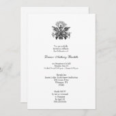 Invitation de réception de l'ordre du prêtre de di (Devant / Derrière)