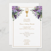 Invitation de réception de l'ordre du prêtre de di (Devant / Derrière)