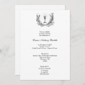 Invitation de réception de l'ordre du prêtre de di (Devant / Derrière)