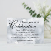 Invitation de réception de lumières de neige scint (Debout devant)