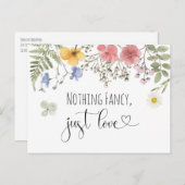 Invitation de réception de mariage (Devant / Derrière)