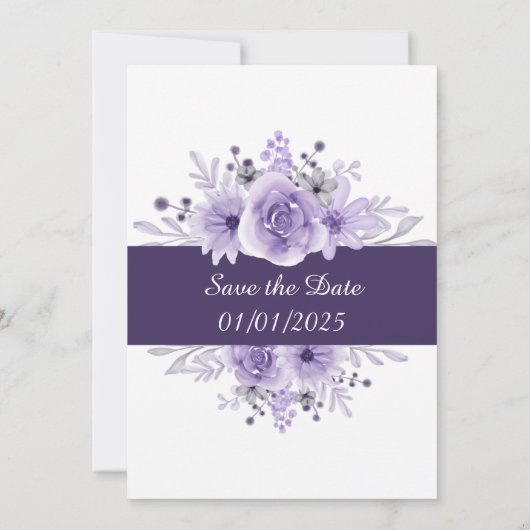 Invitation de réception de mariage (Dos)