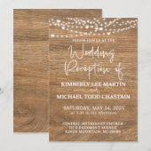 Invitation de réception de mariage (Devant / Derrière)