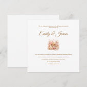 Invitation de réception de mariage (Devant / Derrière)