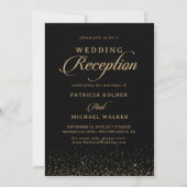 Invitation de réception de mariage à calligraphie (Devant)