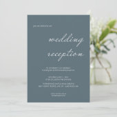 Invitation de réception de mariage à l'écriture ca (Debout devant)