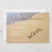 Invitation de réception de mariage après la cérémo (Devant)