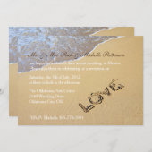 Invitation de réception de mariage après la cérémo (Devant / Derrière)