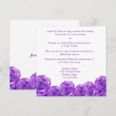 Invitation de réception de mariage après la cérémo (Devant / Derrière)