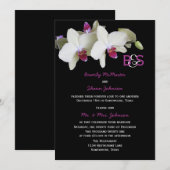 Invitation de réception de mariage après la cérémo (Devant / Derrière)