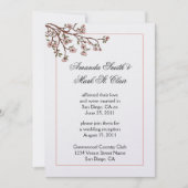 Invitation de réception de mariage après mariage a (Devant)