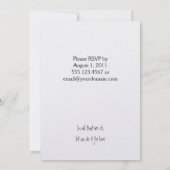 Invitation de réception de mariage après mariage a (Dos)