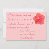 Invitation de réception de mariage au Tropical Hib (Dos)