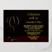 Invitation de réception de mariage au verre à cham (Recto)