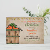 Invitation de réception de mariage BBQ d'automne (Debout devant)