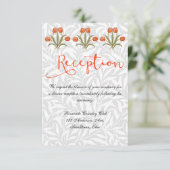 Invitation de réception de mariage blanc personnal (Debout devant)