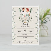 Invitation de réception de mariage, Cartes Invitat (Debout devant)