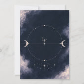 Invitation de réception de mariage | Céleste au cl (Dos)