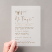 Invitation de réception de mariage chic en écritur (In situ (ordinateur de poche))