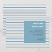 Invitation de réception de mariage de Cornflower d (Devant / Derrière)