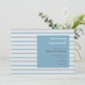 Invitation de réception de mariage de Cornflower d (Debout devant)